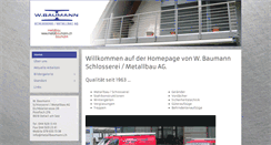 Desktop Screenshot of metallbaumann.ch
