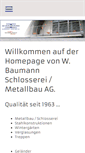 Mobile Screenshot of metallbaumann.ch