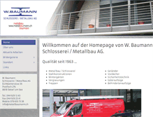 Tablet Screenshot of metallbaumann.ch